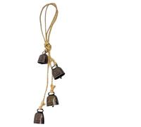Campana de pastoreo, campanas de pastoreo para cabras | Timbre para collar de mascotas, campanas de hierro para ovejas y con cuerda para decoraciones navideñas, campana ruidosa para animales de hecho