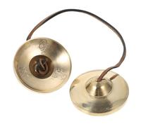 Campana de Platillo de Cobre Dorado para Meditación y Ceremonia