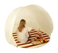 Campaña De Playa Emergente, TiendaDe Playa Pop-up Automática 3-4 Personas, Carpas Plegable Portátil Protección Sol Anti UV para Viajes De Acampada Al Aire