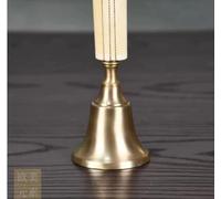 Campana de recepción, Campana Mano for Personas Mayores, Madera último Pedido for Papá Noel, Escuela, Cena, Fiesta Navidad, Adultos, Adornos Lujo for decoración del hogar(White)