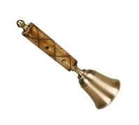 Campana de recepción, Campana Mano for Personas Mayores, Madera último Pedido for Papá Noel, Escuela, Cena, Fiesta Navidad, Adultos, Adornos Lujo for decoración del hogar(Yellow)