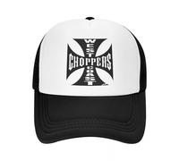 Campaña de Sombreros West Coast Choppers Gorras de béisbol de Malla Sombrero de Sol para Adultos TV Motocicleta Sombrero de Bicicleta Gorras Ajustables Snapback Gorra de Camionero Regalo Unisex