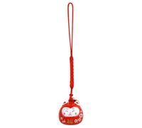 Campana de sonido de agua de dibujos animados, dije de teléfono de gato japonés, bonito móvil, llavero de campana para bolsos, escritorio, coche o decoración del hogar, rosso, Refer to description