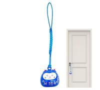 Campana de sonido de agua de dibujos animados, dije de teléfono de gato japonés, bonito móvil, llavero de campana para bolsos, escritorio, coche o decoración del hogar, azul, Refer to description