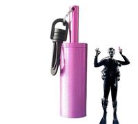 Campana de sonido de buceo, acero inoxidable de marino, de comunicación de señal subacuática con gancho, sonajero de seguridad acústica para baja visibilidad, buceo en cuevas y aguas