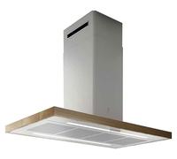 elica BIO ISLAND @ WH/A/120x53 USB ROVERE - PRF0148081A Campana extractora Isla | Clase energética A | Acabado madera blanca, instalación suspendida, diseño natural