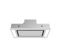 Campana de techo Bolero Flux TIR 908000 Glass White 90cm 800m3h A++ con control remoto y luz LED de Cecotec
