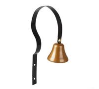 Campana de tienda retro con diseño montado en la pared, construcción de metal para mayor durabilidad, tono de llamada fuerte claro para una comunicación efectiva (negro)