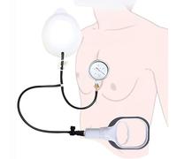 Campana de vacío para pectus excavatum - Ortesis para pectus excavatum, soporte para la depresión esternal con manómetro, corrección física, lavable, principio de corrección del pectus excavatum, ad