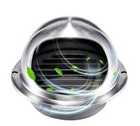 Campana de ventilación de acero inoxidable 304, salida de aire redonda para pared de 4 a 12 pulgadas, conducto impermeable ideal para secadores y extractores