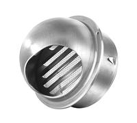 Campana De Ventilación Redonda De Acero Inoxidable 304, Rejilla De Ventilación Para Interior Recirculación De Aire, Cocina Campana Rejilla De Escape, Protección Contra La Intemperie ( Color : Silver ,