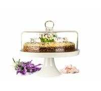 Campana de Vidrio Kuchenglocke Quesera Pie Porcelana Plato Torta para Tartas