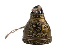 Campana de viento decorativa de cobre de metal con campanas y colgante para jardín al aire libre, patio y hogar interior, crea un ambiente tranquilo y tranquilo (dragón)