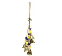 Campana de viento hecha a mano con campanas de bruja para una hermosa decoración interior y exterior, perfecto para mejorar la atmósfera (A)