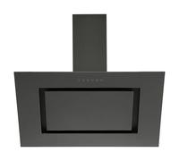 Campana decorativa Blacksteel Ne (Ancho: 90 cm, Máx. Potencia del ventilador en modo extracción: 502,6 m³/h, Negro metalizado)