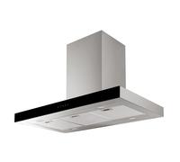 Campana decorativa isla 90cm, 604m3/h, Inox, VALBERG HIB 90 TVK ARSC