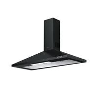 Campana decorativa mepamsa gavia con 4 velocidades 90 cm 740 m/h negro clase b