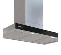 Campana decorativa siemens lc97bdn30 con 4 velocidades 89 cm 399 m/h inox clase