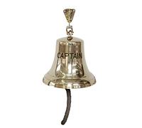 Campana del Barco 24cm Captain maritimo latón Estilo Antiguo