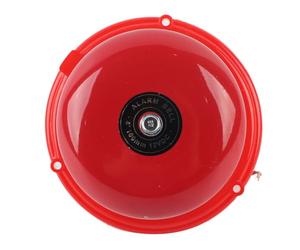 Campana eléctrica de control de incendios, campana de seguridad de metal de 4 pulgadas tipo campana interna 100db(12V)