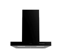 Campana Extractora 60cm Negra, Alta Succión 650m3/h, Eficiencia Energética Clase A de Cecotec