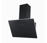 Campana Extractora 80CM sin Cabezal Oblicua Negro A Recirculación LED respekta