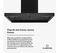 Campana extractora AeroClean | 649,9 m³/h | 4 niveles | EEK A++ | extracción de aire/recirculación de aire Klarstein