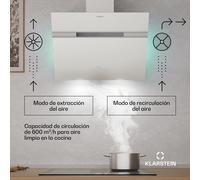 Campana extractora Alina | 60 cm | 600 m³/h | Silenciosa | EEC A Klarstein