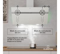 Campana extractora Alina | 90 cm | 615 m³/h | Silenciosa | EEC A Klarstein