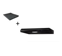 Campana Extractora Campana de Subestructura 60CM Negro Con Filtro respekta