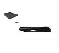 Campana Extractora Campana de Subestructura 60CM Negro Con Filtro respekta