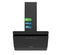 Campana Extractora de 60 cm en Cristal Oscuro, Capacidad de Succión 800 m³/h, Eficiencia A++, Con Control Táctil y Gestual de Cecotec