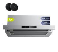 Campana extractora Ciarra AWS6909A Recirculación 60cm con filtros de carbón