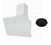 Campana Extractora Con Carbón 60CM Umluftset Blanco sin Cabezal LED respekta