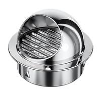 Campana extractora de acero inoxidable 304 engrosada, protección contra el viento, pared exterior, tubo de ventilación, salida de tubo de escape, campana extractora(110mm)
