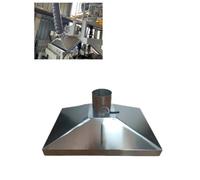 Campana extractora de Acero Inoxidable: ventilación Comercial para una eficaz Recogida de Polvo y una Mejor ventilación en cocinas, fábricas y talleres (110 mm/4,3 Pulgadas, 40 x 40 cm).