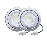 Campana Extractora De Cocina De Acero Inoxidable, 2 Piezas, CC De 12V, Luz LED De 1,5 W Con Lente, Extractor De Humo Empotrado De 68mm, Iluminación Uniforme(Warm White 3000K)
