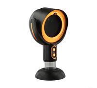 Campana extractora de cocina portátil de dos velocidades, alimentada por USB con almacenamiento de aceite ajustable, perfecta para soluciones de cocina en interiores (oro negro)