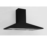 Campana Extractora De Pared Campana De Chimenea 90 CM Negro Mate Respekta