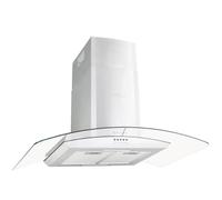 Campana extractora de pared de 90 cm de acero inoxidable, vidrio templado y aluminio - 756 m³/h, iluminación - Ideal para cocinas modernas
