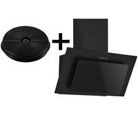 Campana Extractora De Pared Sin Cabeza 60 CM Negra Con Filtro MS