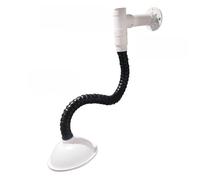 Campana extractora, de succión universal laboratorio Brazo Tubos junta bambú blanco 110 mm (blanco, colgante)(Black,Wall mounted)