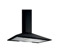Campana Extractora Elica Missy BL/A/90 Con Iluminación LED De Vidrio Negro