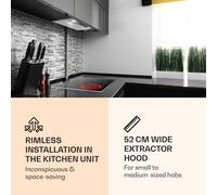 Campana extractora empotrada Paolo 52,5 cm EEK: A 593 m³/h LED Touch Klarstein