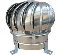 Campana extractora giratoria de Acero Inoxidable, Tapa de ventilación giratoria de 300 mm, Apta para azoteas, áticos y baños; conductos de Humos Impermeables para Casas pequeñas y chimeneas.
