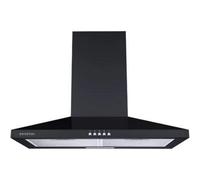 Campana extractora Infiniton CMPP-64NBH negra 60cm 400m3/h 3 niveles LED filtros aluminio