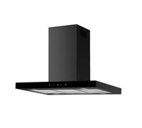 Campana Extractora Isla 90 CM Campana Negra Mate Control Táctil Respekta