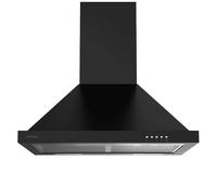 Campana Extractora Negra 60cm, 650m3/h, Clase A, con Filtros de Carbono y LED de Cecotec