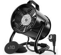 Campana Extractora Portátil 40W 600m³/h Extractor Aire Humos de Aleación Aluminio - con 10 Filtro Carbón Activado/120°Ajustable/Bajo Ruido -para Ventilación Extracción Aire en Interior Cocina/RV