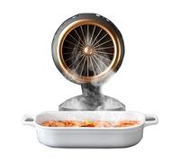 Campana extractora portátil para cocinar, Campana extractora portátil | Campana extractora compacta de escritorio con doble filtro - Filtro de aire para parrilla de 2 velocidades, altura de ángulo aju